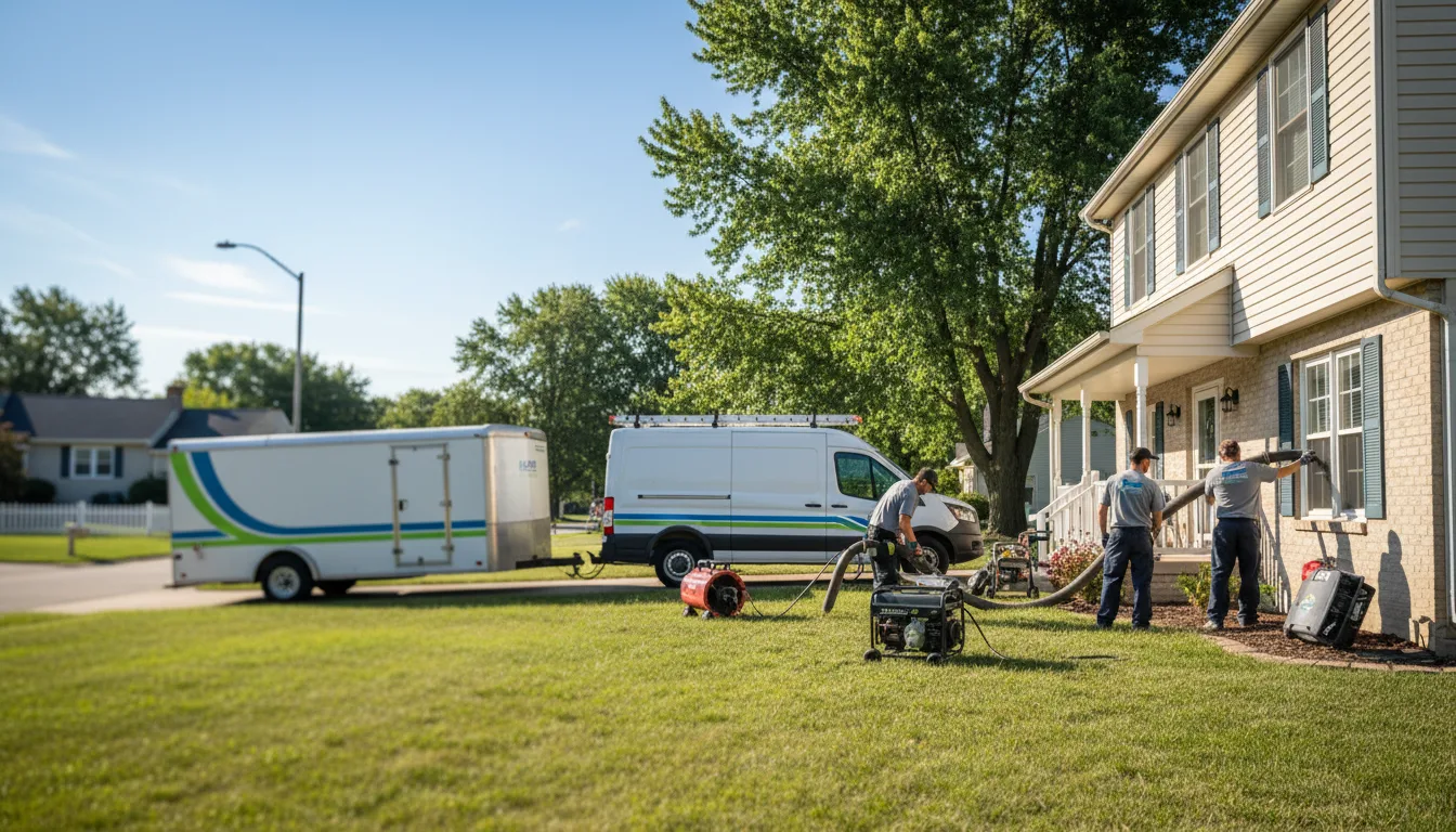 Flooded Basement Restoration And Cleanup With Repair in Mooseheart, IL near me